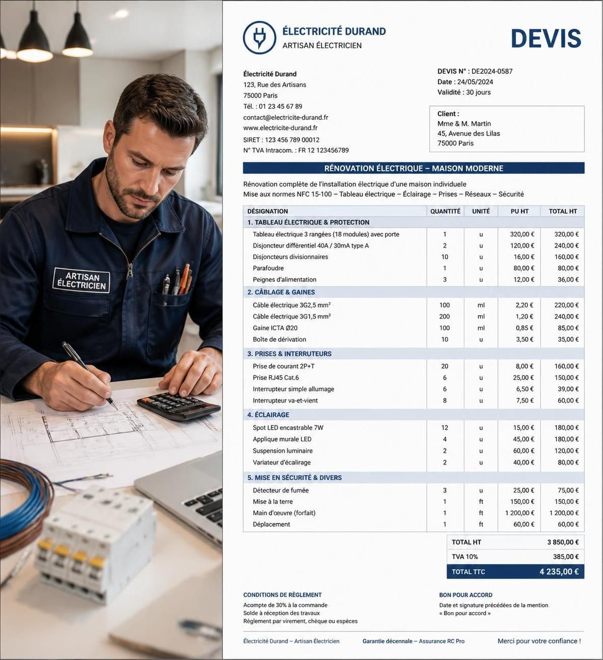 découvrez comment obtenir un devis précis pour la rénovation électrique de votre logement, avec des conseils pour mieux évaluer vos besoins et choisir un professionnel qualified.