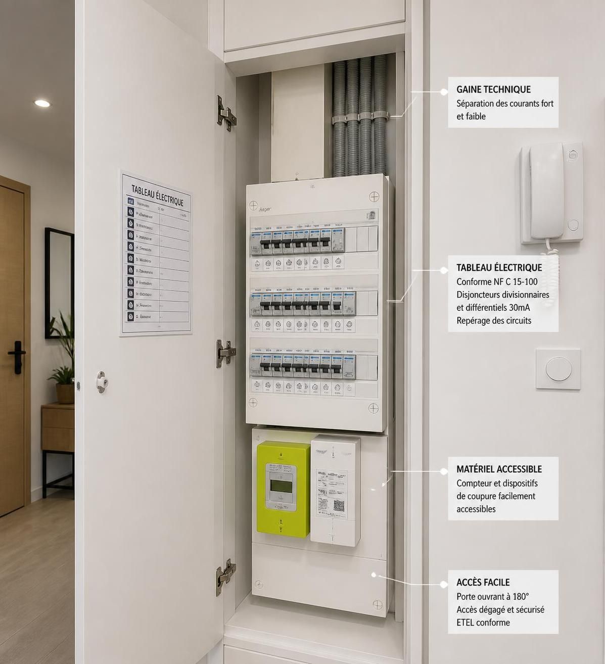 découvrez les normes 2026 pour l'emplacement du tableau électrique afin d'assurer sécurité et conformité dans votre installation électrique.