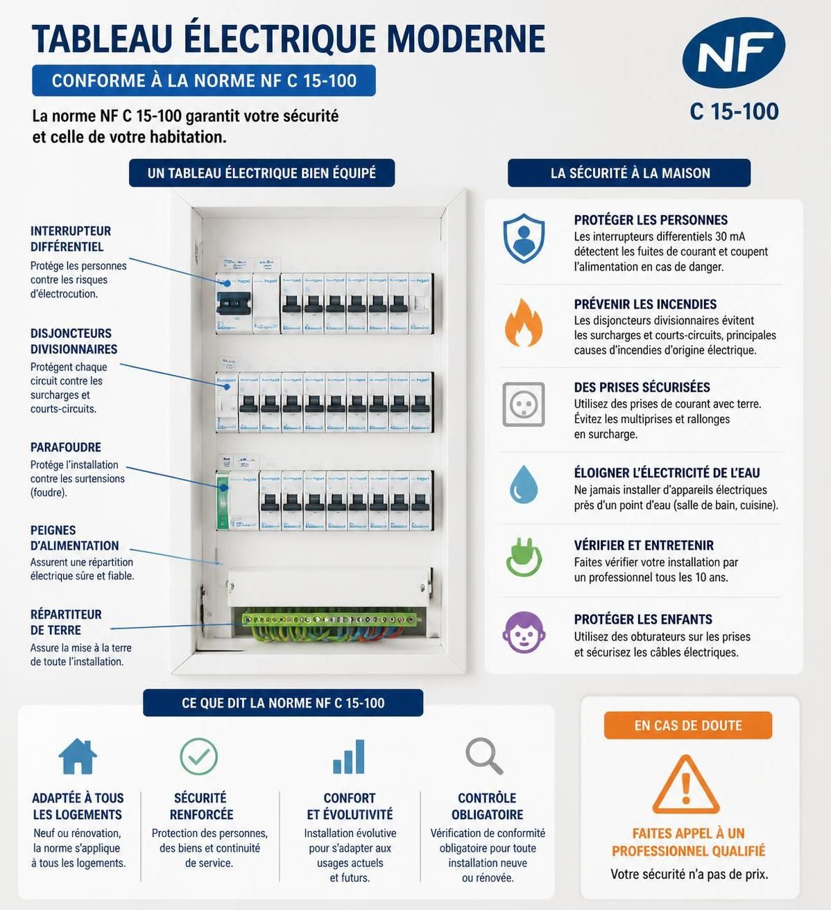 découvrez les normes électriques essentielles pour assurer la sécurité optimale de votre maison et protéger votre famille contre les risques d'incendie et d'électrocution.