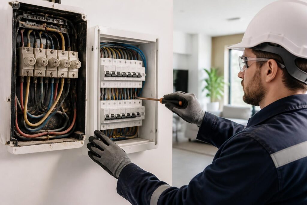 découvrez pourquoi il est important de remplacer un tableau électrique à fusibles par un disjoncteur, et apprenez comment effectuer cette mise à jour en toute sécurité pour améliorer la protection de votre installation électrique.