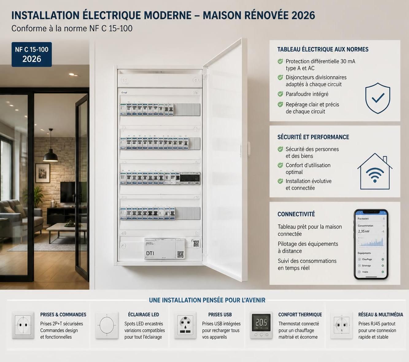 découvrez le prix moyen pour une remise aux normes électriques en 2026 et préparez vos travaux en toute sérénité avec nos informations à jour.
