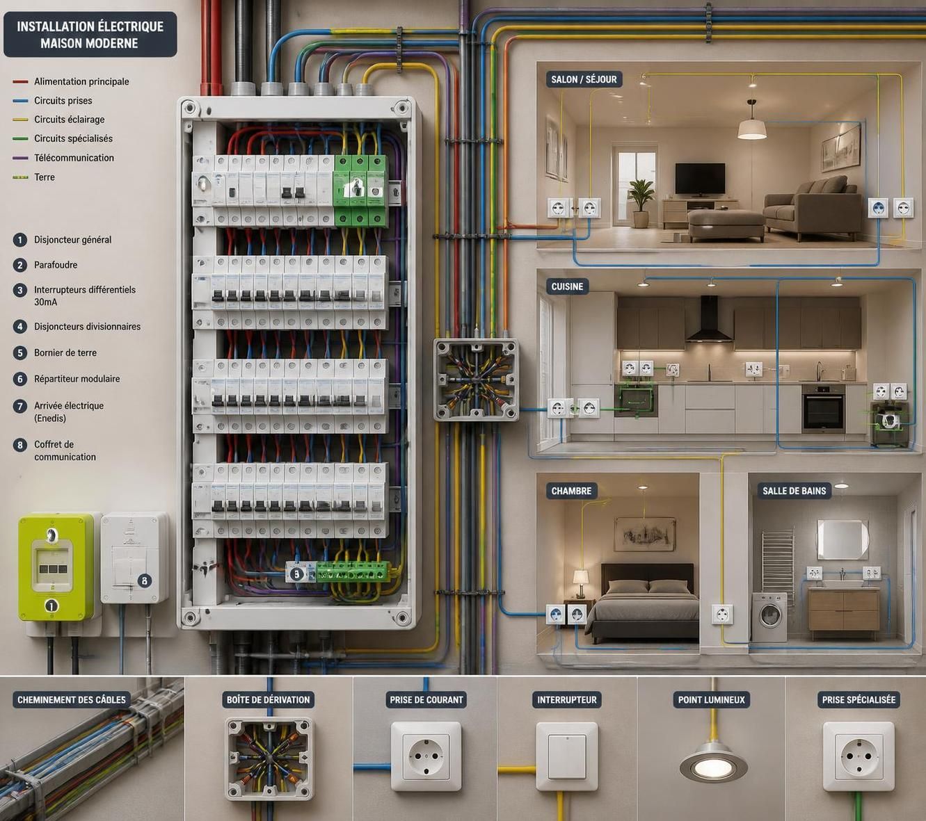 découvrez le prix estimé pour une installation électrique complète dans une maison en 2026 et les facteurs qui influencent le coût total.
