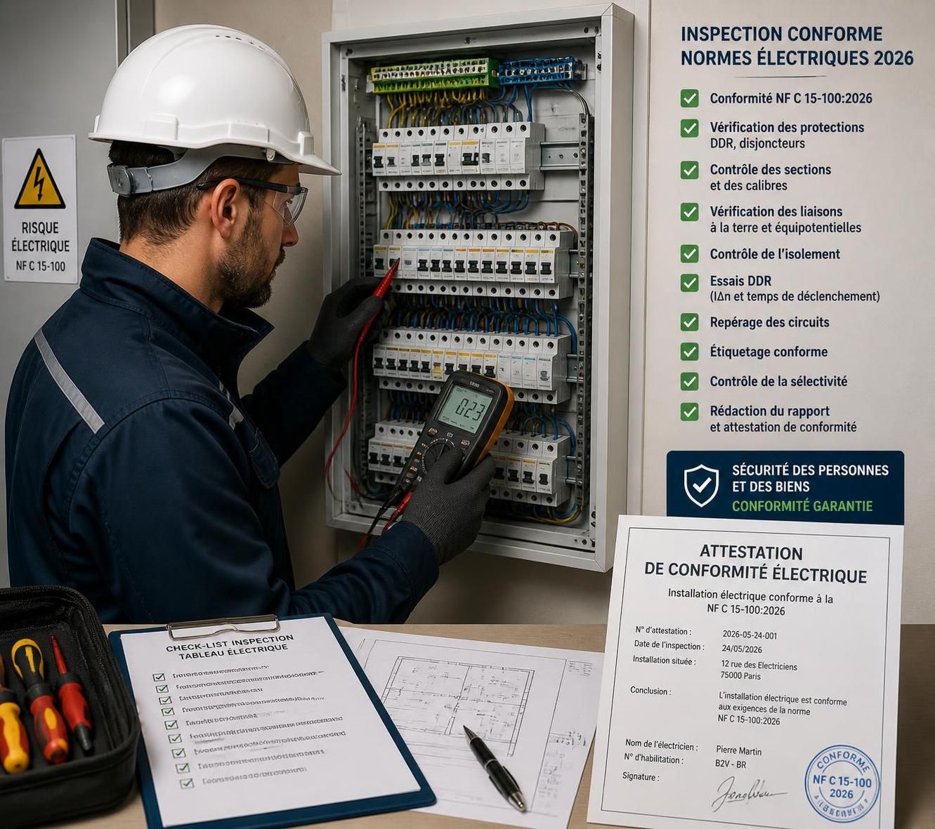 découvrez pourquoi l'attestation de conformité électrique est indispensable en 2026 pour garantir la sécurité et la conformité de vos installations électriques.