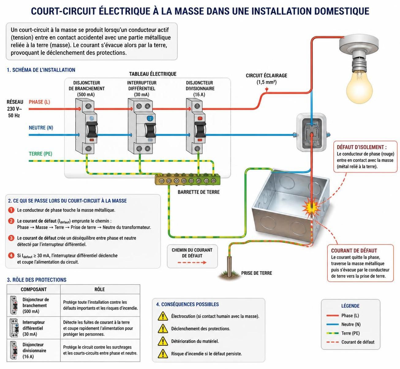 découvrez comment détecter et prévenir efficacement un court-circuit à la masse pour assurer la sécurité de vos installations électriques et éviter les pannes.