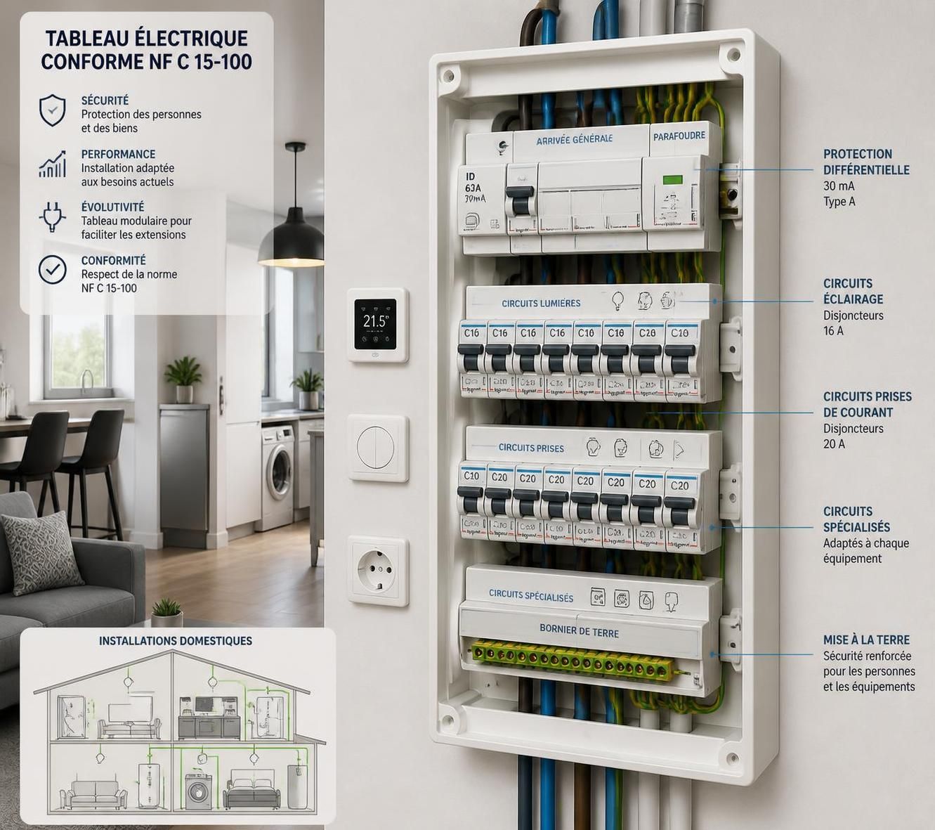 découvrez les exigences essentielles de la norme nf c 15-100 pour garantir la sécurité et la conformité de votre installation électrique.