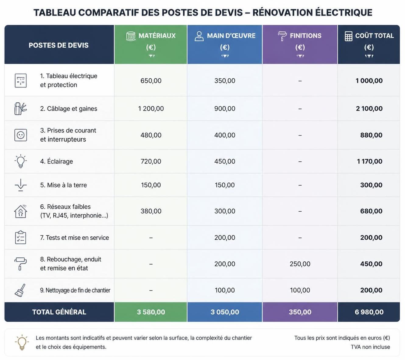 découvrez le coût moyen d'une rénovation électrique en 2026 et obtenez des conseils pour planifier votre budget efficacement.