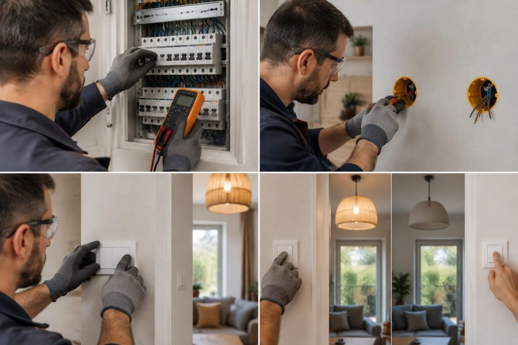 découvrez comment brancher un va-et-vient électrique étape par étape, avec le schéma de câblage et les précautions essentielles pour intervenir en sécurité.