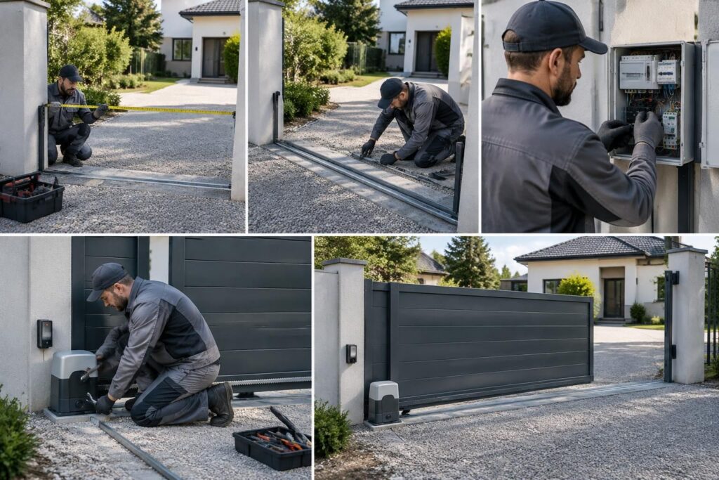 découvrez comment installer un portail électrique étape par étape : préparation, pose, raccordements et réglages pour une installation sûre et fonctionnelle.