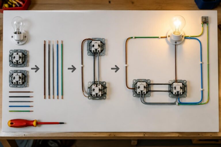 découvrez comment réaliser un schéma de va-et-vient électrique étape par étape : raccordements, interrupteurs et conseils pour une installation claire.