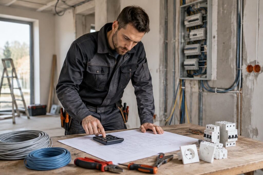 découvrez un exemple de devis électrique et apprenez à estimer le coût de vos travaux selon les postes, les matériaux et la main-d’œuvre.